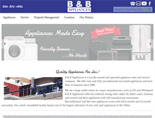 Tablet Screenshot of bbappliances.com